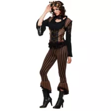 Adult Black and Brown Steampunk Pants at Spencer's