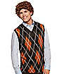 Brennan Sweater Vest and Wig - Step Brothers