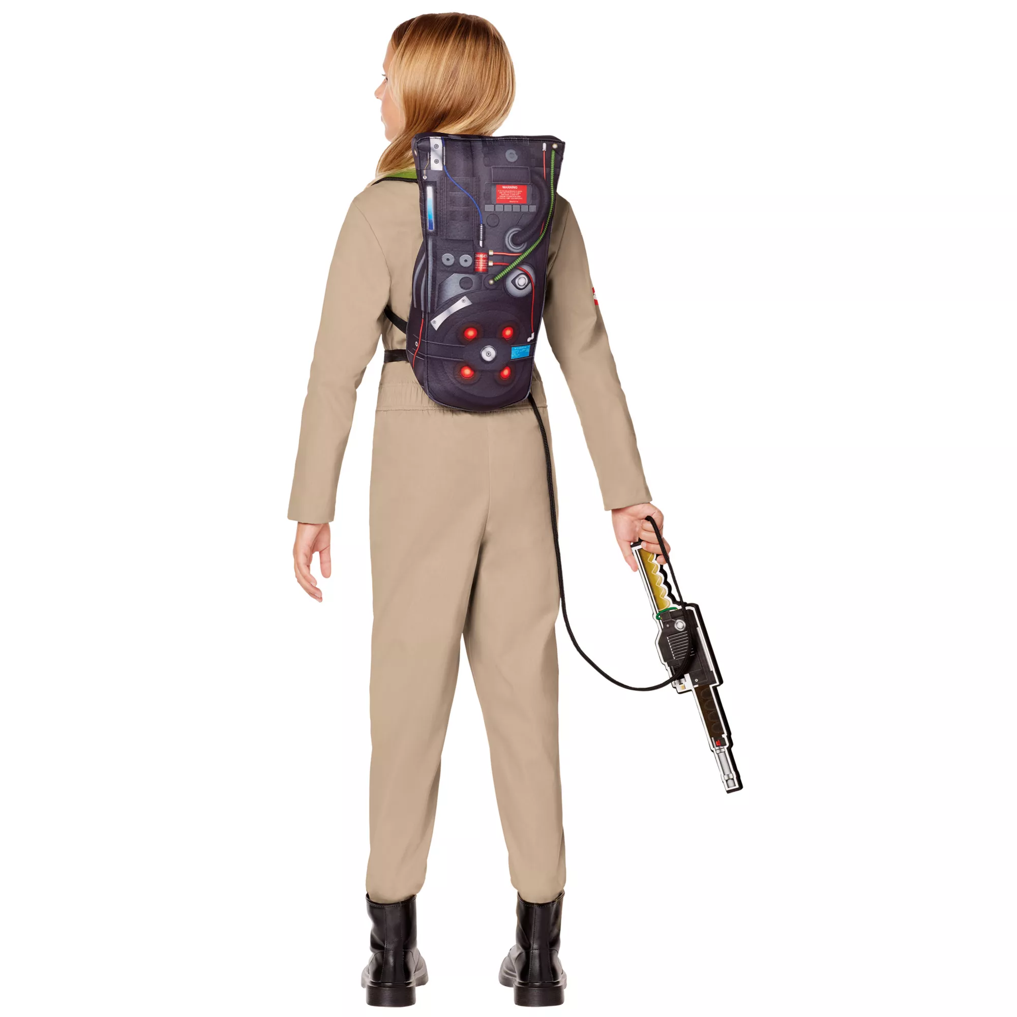 Kids Ghostbusters Girls One Piece Costume with Proton Pack - Ghostbusters Classic at Spirit Halloween
