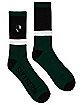 Slytherin Embroidered Crew Socks - Harry Potter