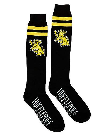 Hufflepuff Knee-high Socks - Harry Potter - Spirithalloween.com