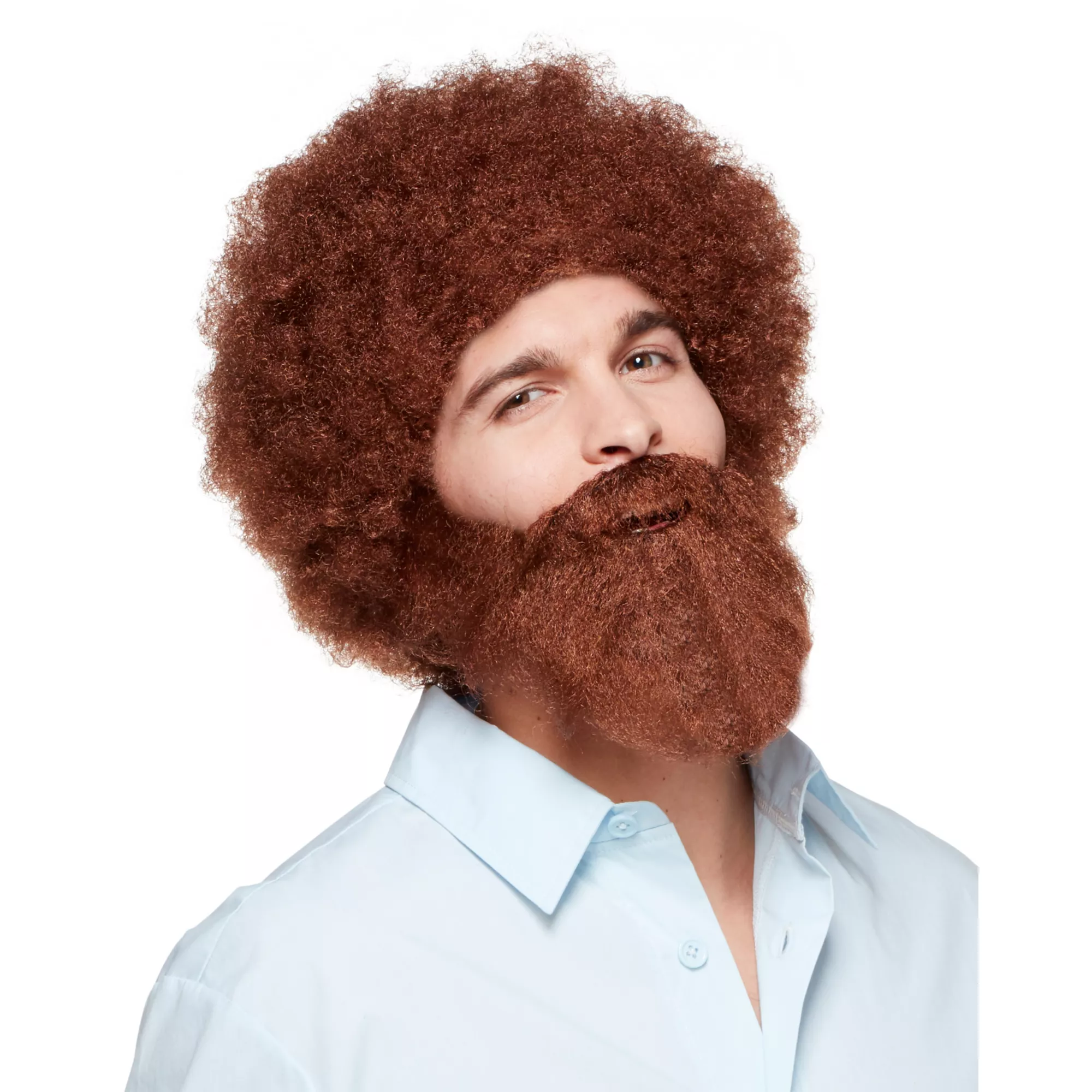 Bob Ross Wig and Beard at Spencer's