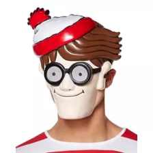 Adult Where's Waldo Mask - Where's Waldo at Spirit Halloween