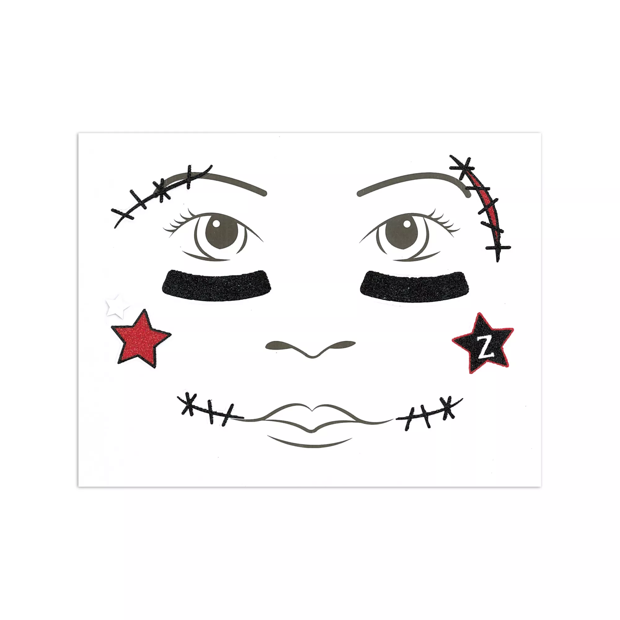 Kids Cheerleader Face Decal at Spirit Halloween
