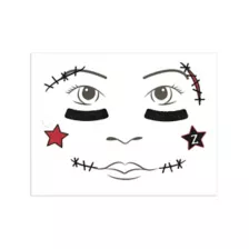 Kids Cheerleader Face Decal at Spirit Halloween