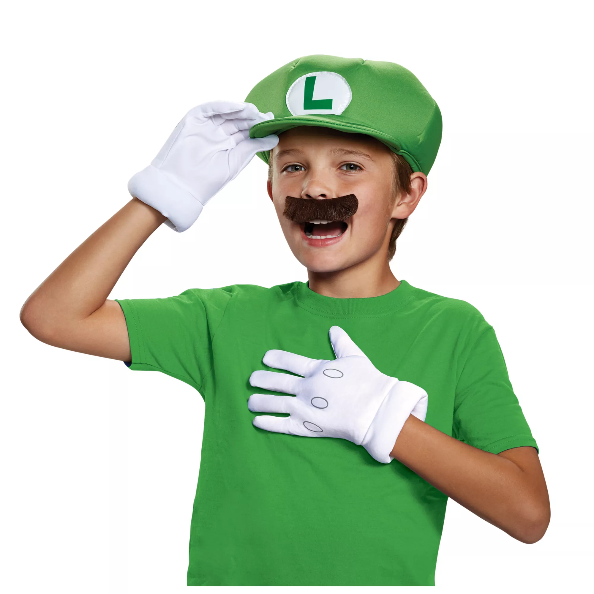 Kids Luigi Costume Kit - Nintendo at Spirit Halloween