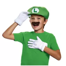 Kids Luigi Costume Kit - Nintendo at Spirit Halloween