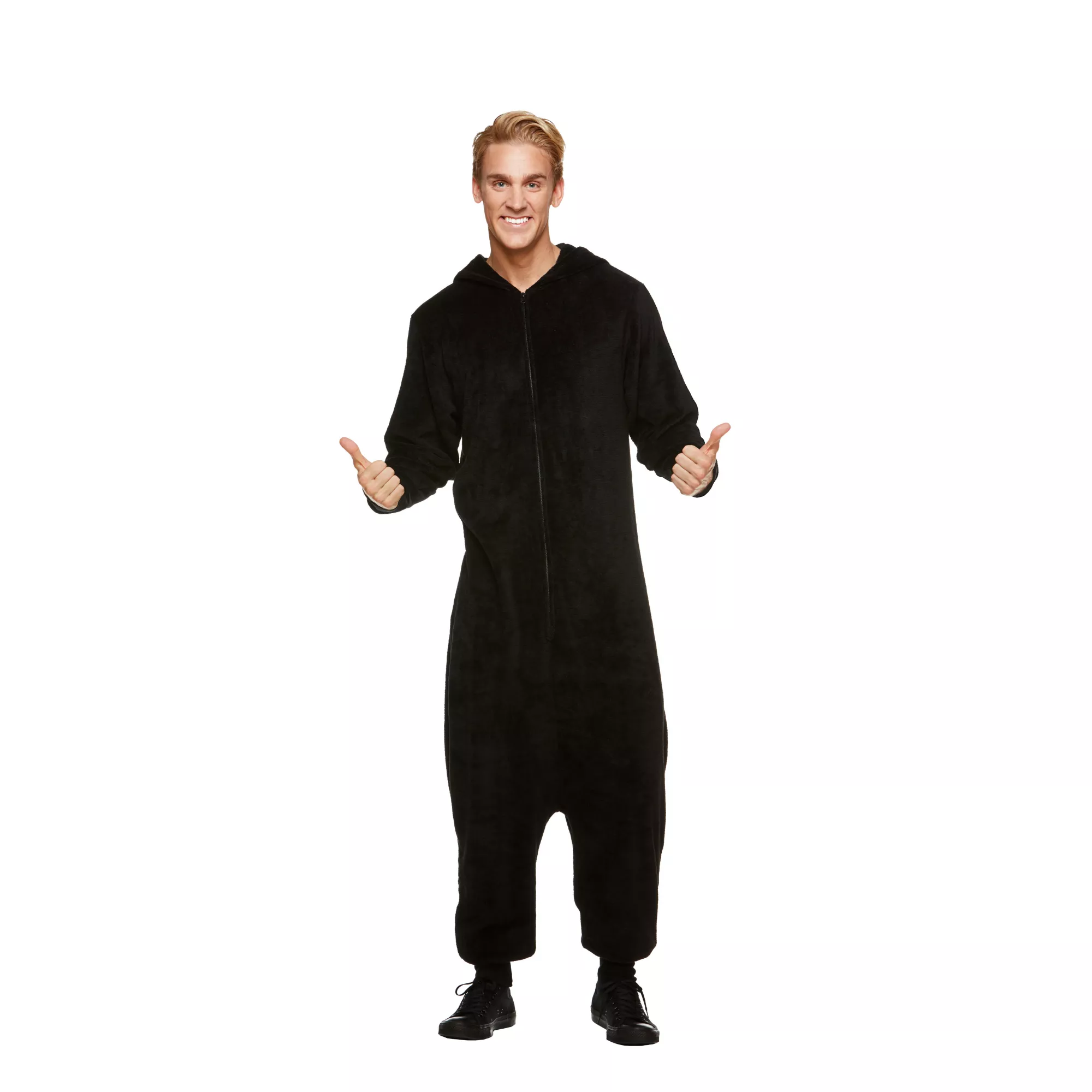 Adult Black Pajama Costume at Spencer's