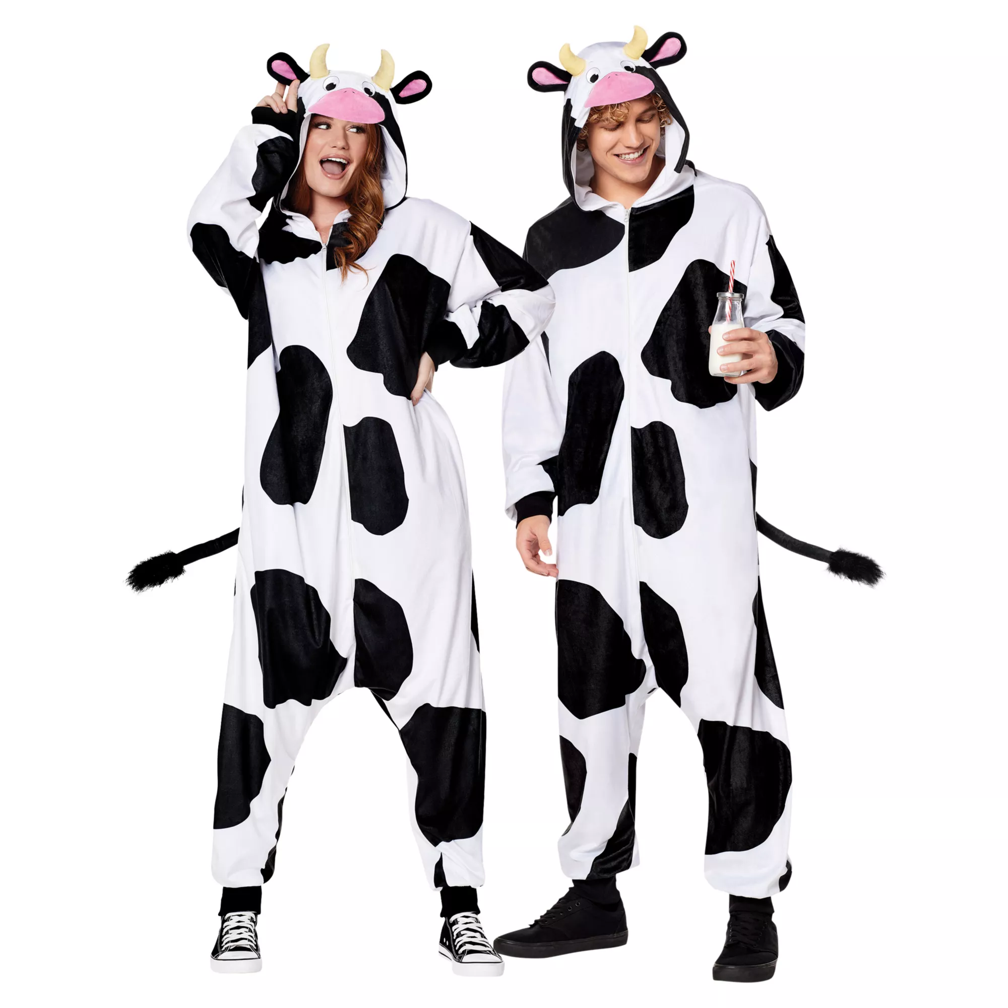 Adult Cow Jumpsuit at Spencer's