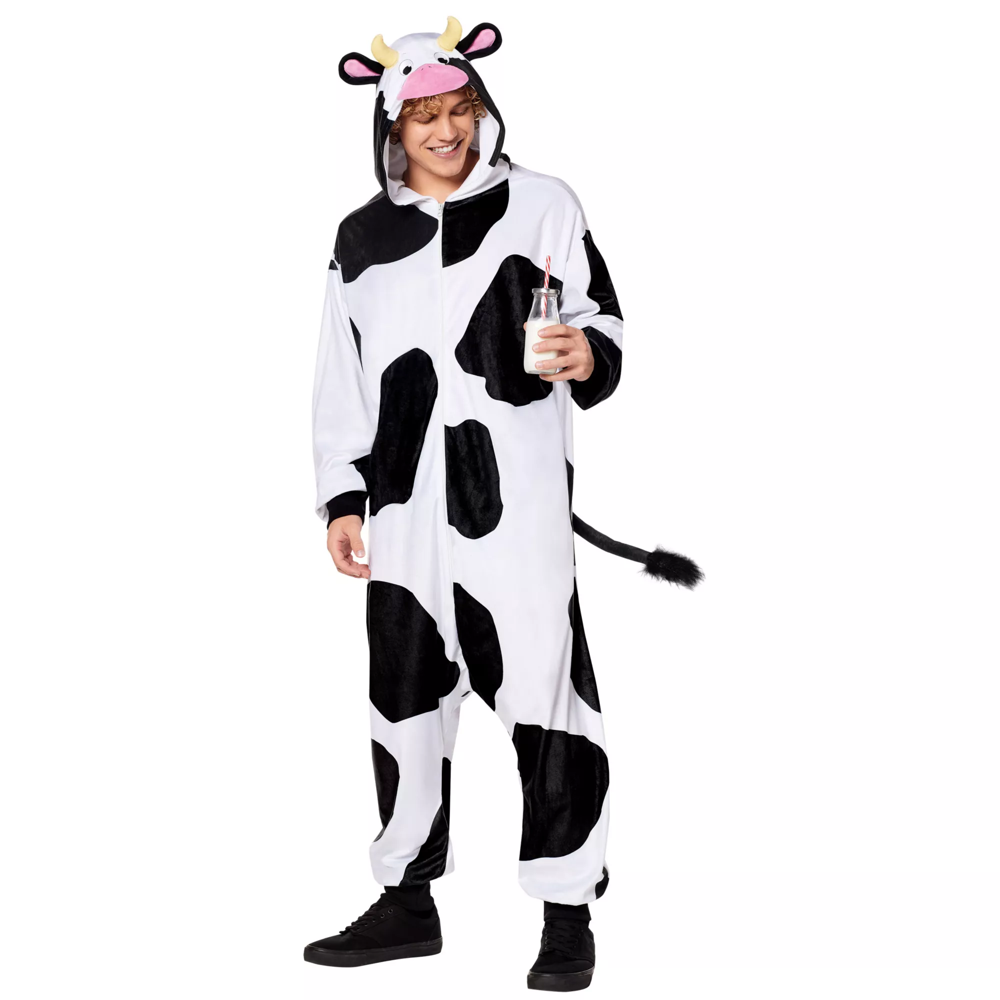 Adult Cow Jumpsuit at Spencer's