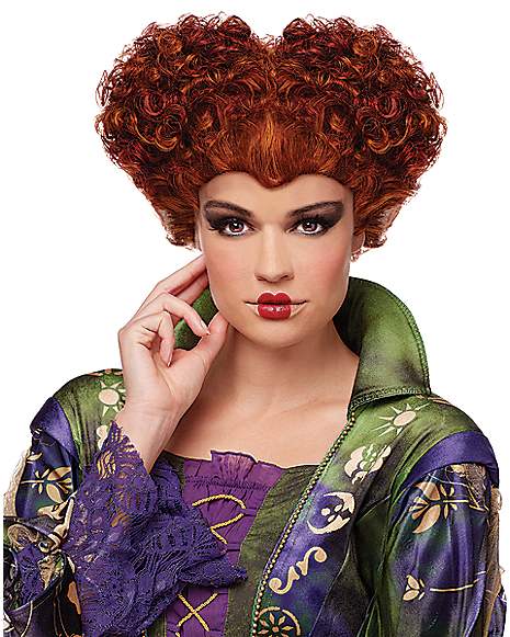Halloween character costume wig, WINIFRED SANDERSON red wig