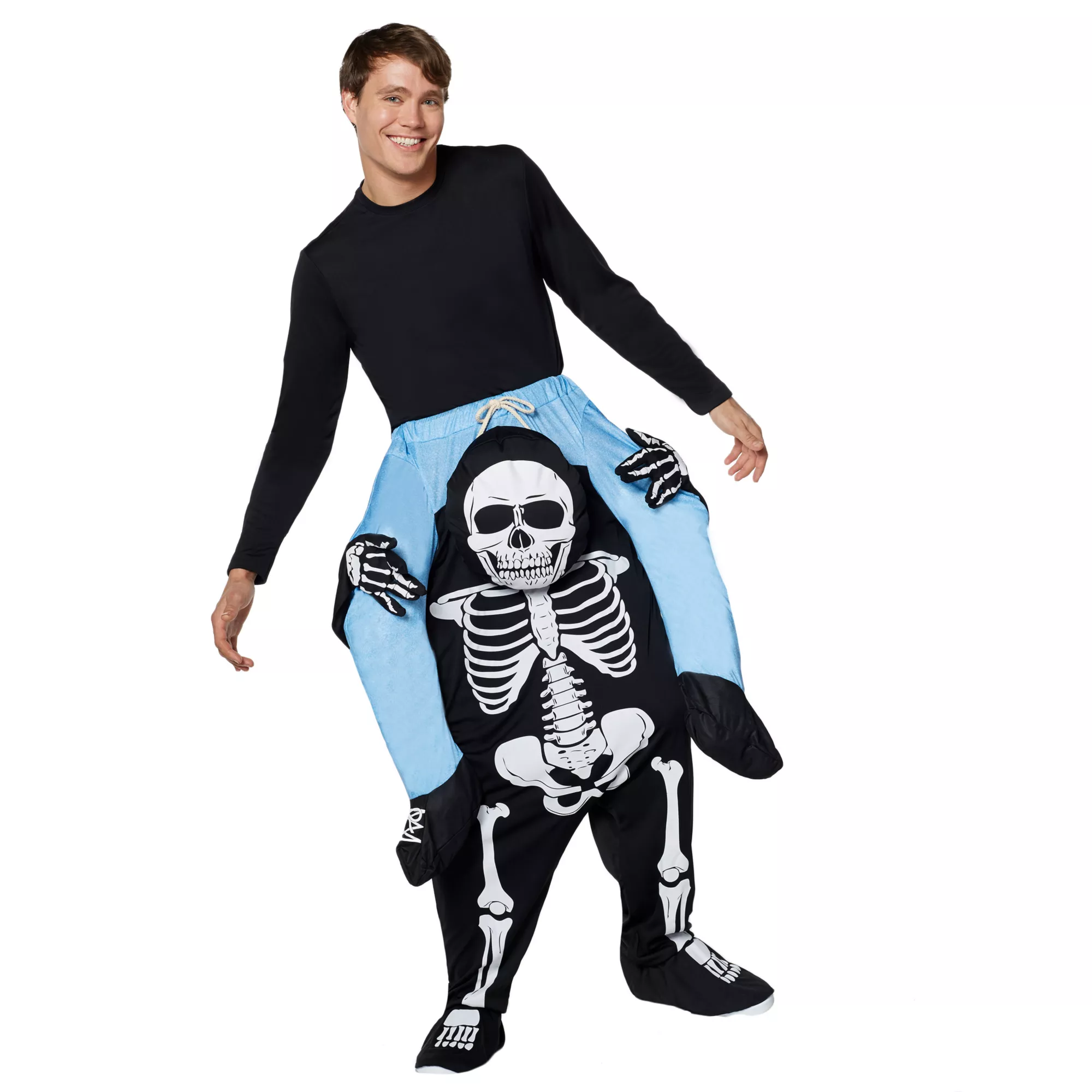 Adult Skeleton Piggyback Costume at Spirit Halloween