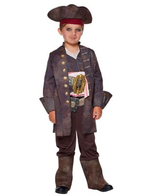 Spirit Halloween Costume Pirate Captain Kids Child Boy Size Small 4-6 Boys