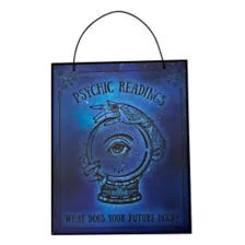Psychic Readings Sign at Spirit Halloween