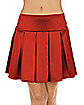 Adult Red Pleated Skirt