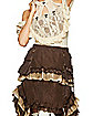 Tiered Lace Steampunk Skirt