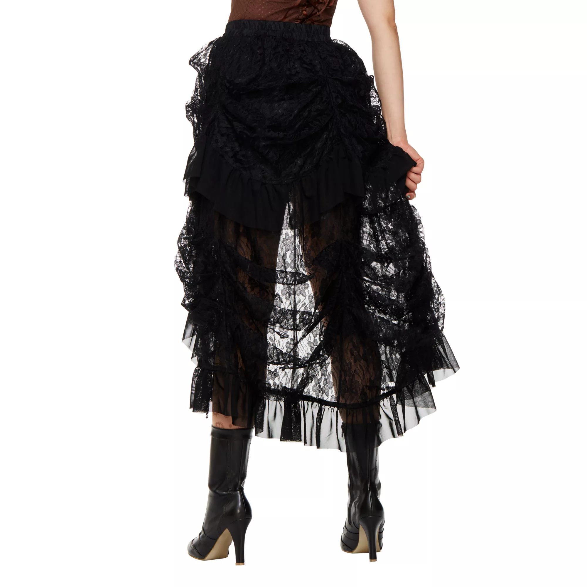 Black Lace Steampunk Skirt at Spirit Halloween
