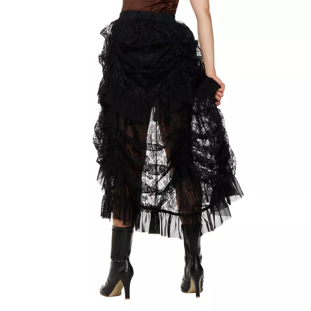 Black Lace Steampunk Skirt at Spirit Halloween