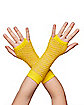 Yellow Fishnet Gloves