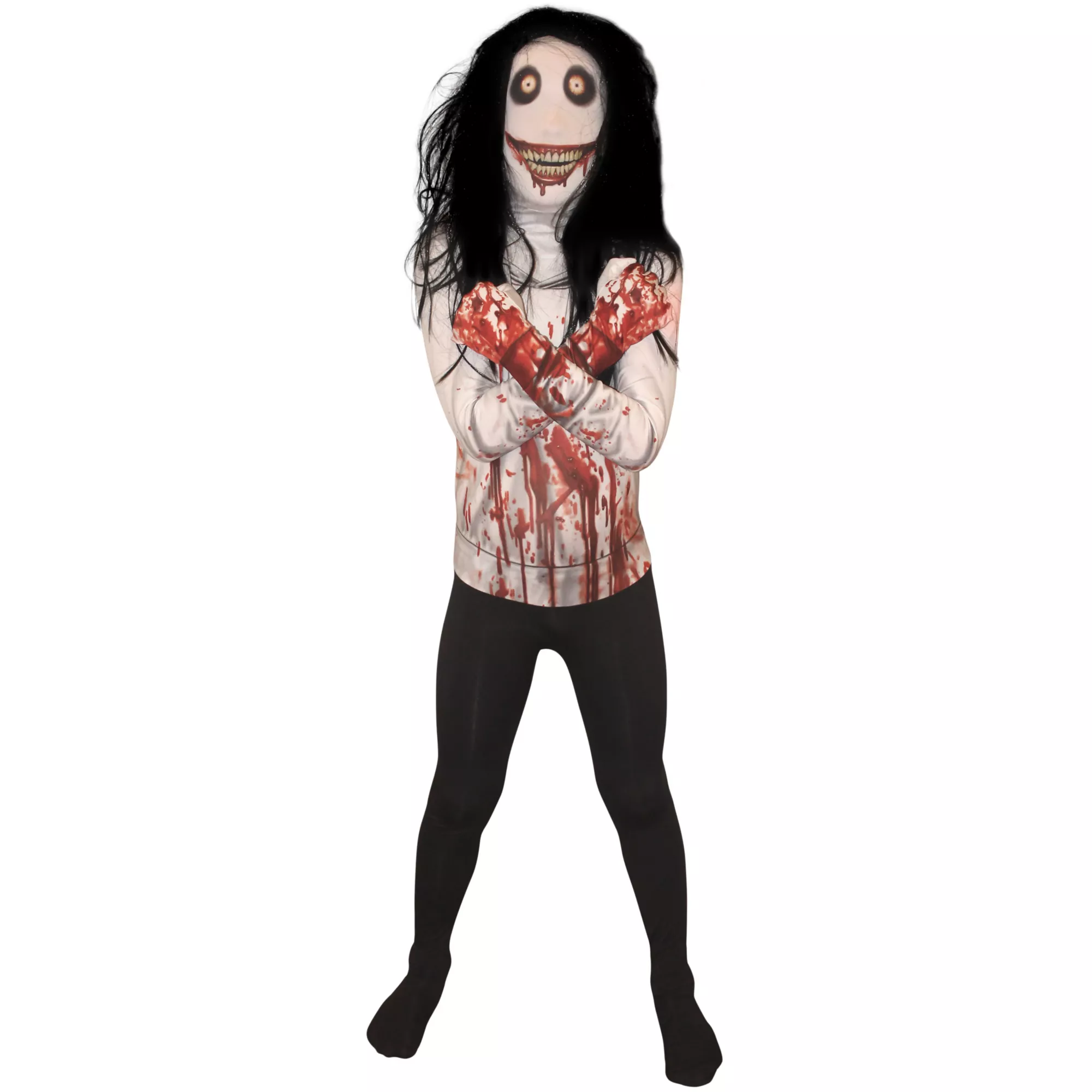 Kids Jeff the Killer Skin Suit Costume at Spirit Halloween