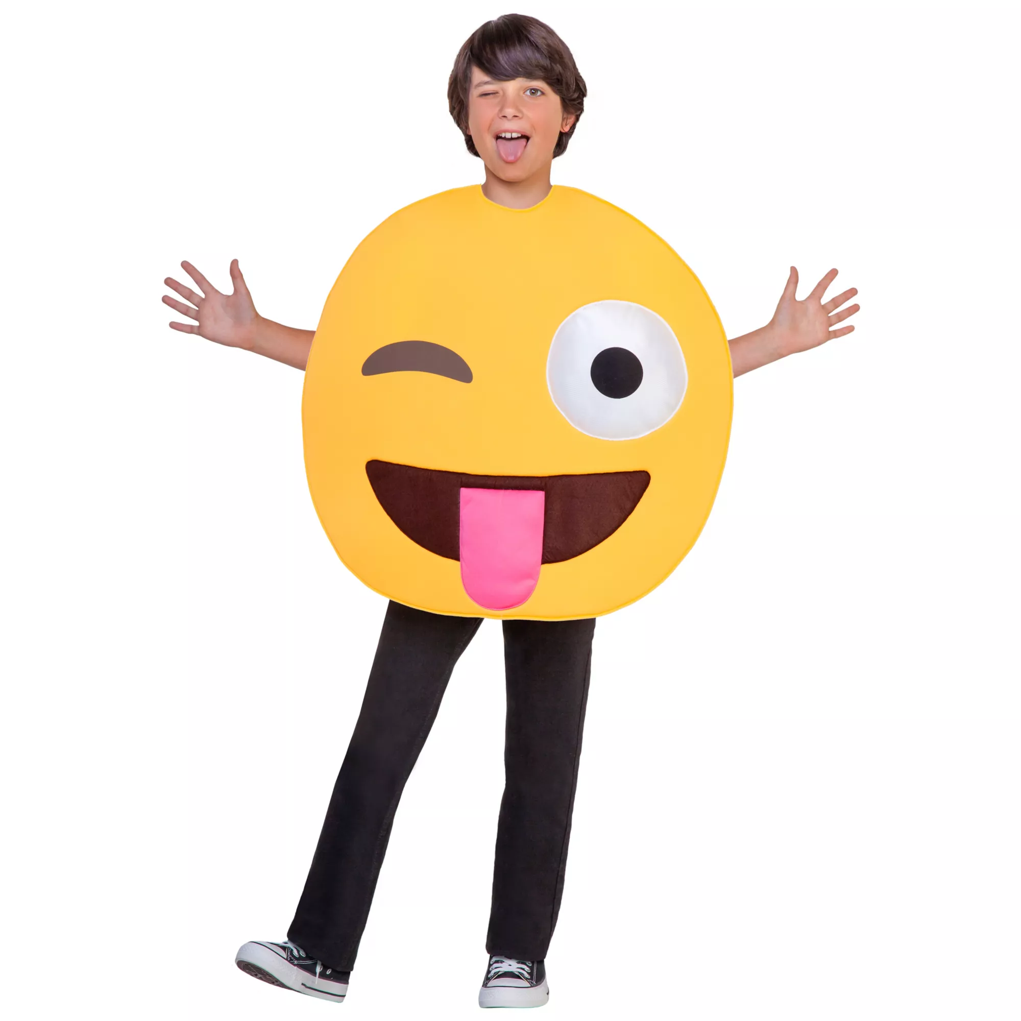 Kids Winking Tongue Emoji Costume at Spirit Halloween