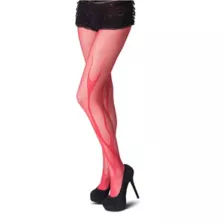 Red Devil Flame Fishnet Stockings at Spencer's