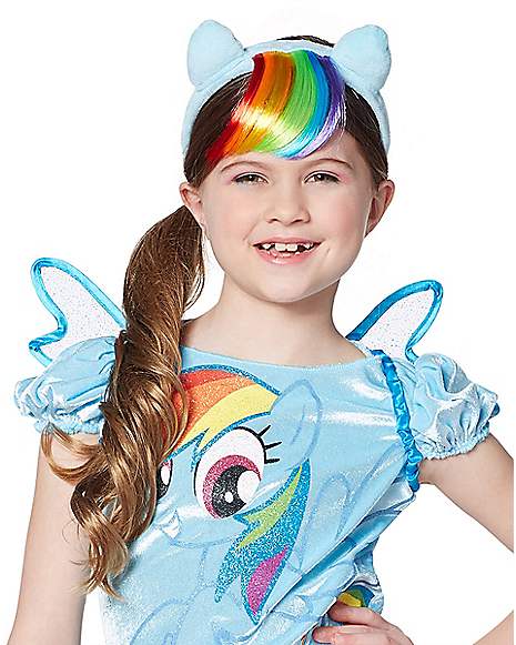 Women's LICENSED My Little Pony Blue Rainbow Dash Unicorn Headband Child Adult 