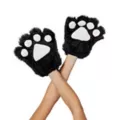 Brown Faux Fur Animal Paws at Spencer's