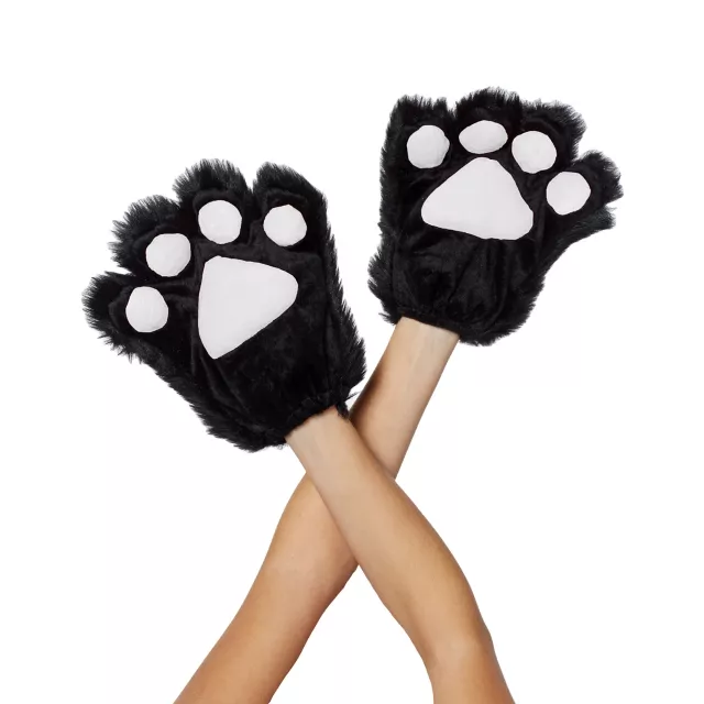 Brown Faux Fur Animal Paws at Spencer's