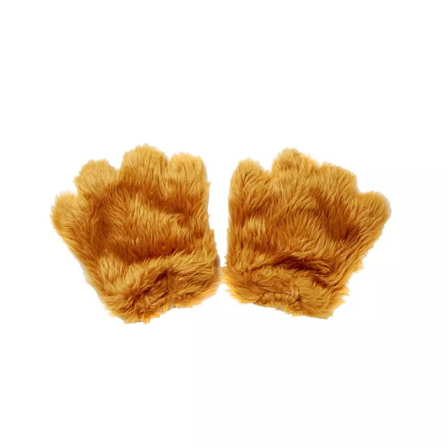 Brown Faux Fur Animal Paws at Spencer's