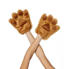Brown Faux Fur Animal Paws at Spencer's