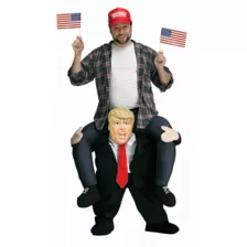 Adult Piggyback Mr. President Costume at Spirit Halloween