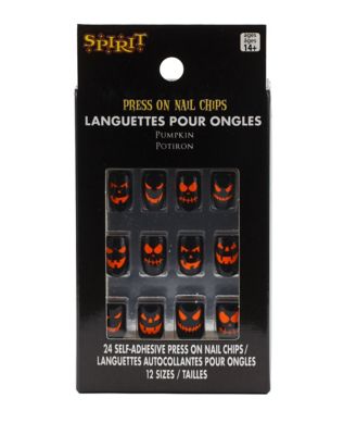 Pumpkin Press On Nails