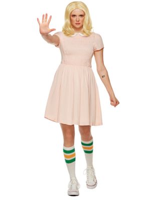 Adult Short-Sleeved Eleven Costume - Stranger Things