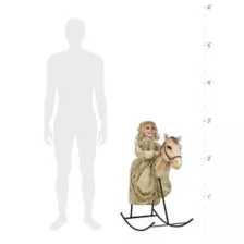 3 Ft Rocking Horse Dolly Animatronics - Decorations at Spencer's