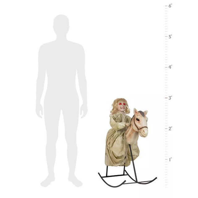 3 Ft Rocking Horse Dolly Animatronics - Decorations at Spencer's