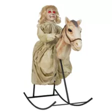 3 Ft Rocking Horse Dolly Animatronics - Decorations at Spencer's