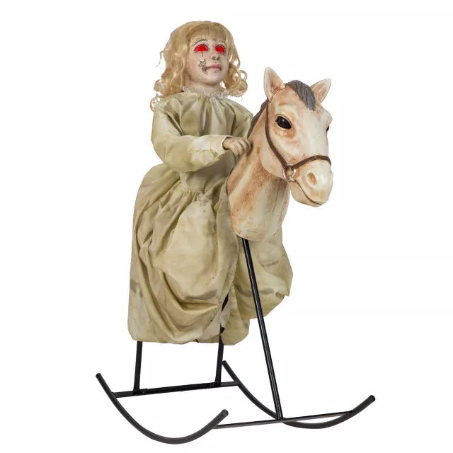 3 Ft Rocking Horse Dolly Animatronics - Decorations at Spencer's
