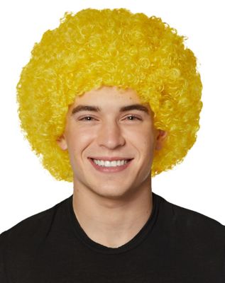 Yellow afro deals wig