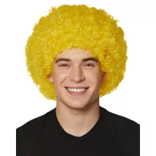 Yellow Curly Wig at Spencer's