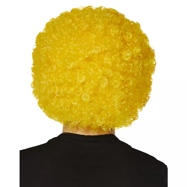 Yellow Curly Wig at Spencer's