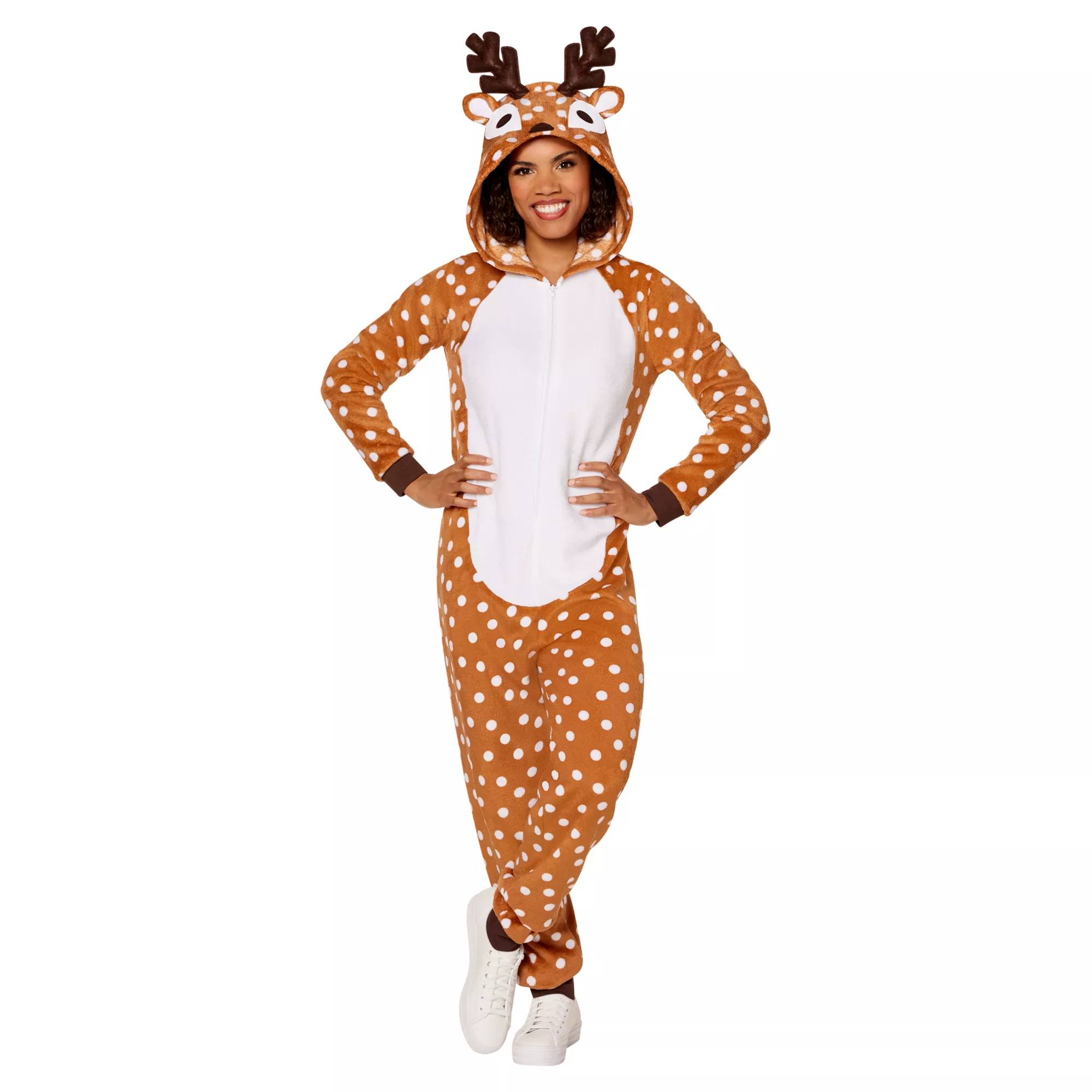 Adult Deer Jumpsuit at Spencer's