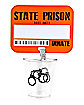 Prison Inmate Badge with Shot Glass
