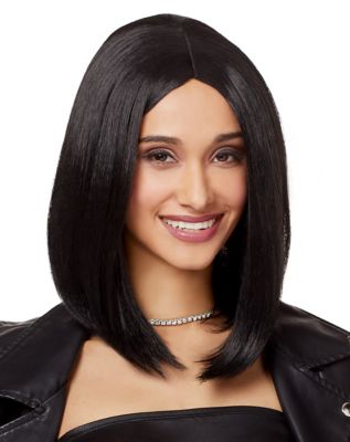 Midlength Black Wig