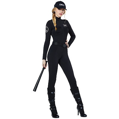 Spirit Halloween Kit de disfraz SWAT para adultos | SWAT Cosplay | Disfraz  de oficial de policía | Disfraz de policía | Disfraz fácil