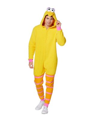 Adult Big Bird Pajama Costume Sesame Street