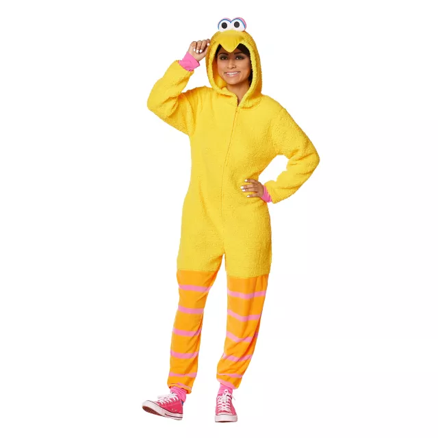 Adult Big Bird Jumpsuit Costume - Sesame Street at Spirit Halloween