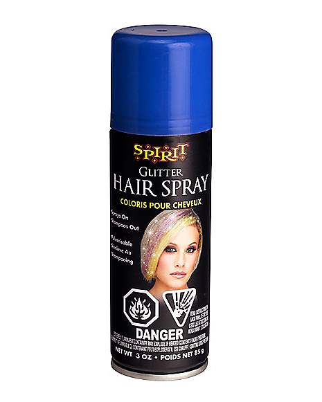 rots federatie Slank Blue Glitter Hairspray - Spirithalloween.com