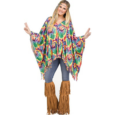 Plus Size Fringe Hippie Costume for Women