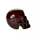 8 Inch Red and Black Skull - Decorations at Spirit Halloween